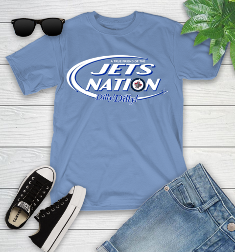 NHL A True Friend Of The Winnipeg Jets Dilly Dilly Hockey Sports Youth T-Shirt 15