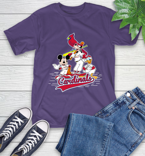 MLB St.Louis Cardinals Mickey Mouse Donald Duck Goofy Baseball T Shirt T-Shirt 5