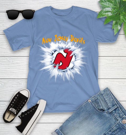 New Jersey Devils NHL Hockey Adoring Fan Rip Sports Youth T-Shirt 15
