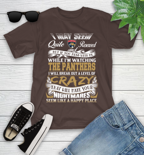 Florida Panthers NHL Hockey Don't Mess With Me While I'm Watching My Team Youth T-Shirt 7