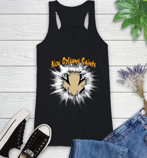 New Orleans Saints NFL Football Adoring Fan Rip Sports Racerback Tank