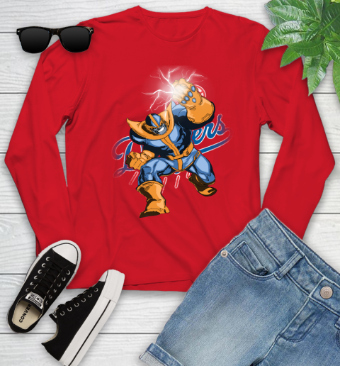 Los Angeles Dodgers MLB Baseball Thanos Avengers Infinity War Marvel Youth Long Sleeve 11