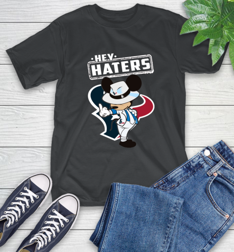 NFL Hey Haters Mickey Football Sports Houston Texans T-Shirt