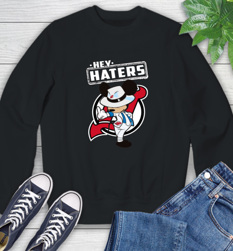 NHL Hey Haters Mickey Hockey Sports New Jersey Devils Sweatshirt