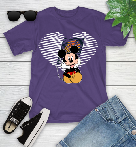 NBA Phoenix Suns The Heart Mickey Mouse Disney Basketball Youth T-Shirt 3
