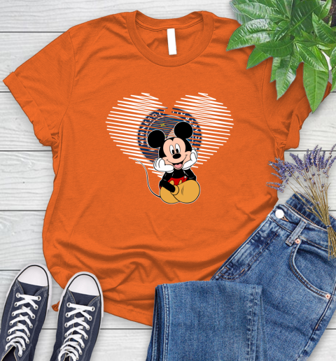 NBA Minnesota Timberwolves The Heart Mickey Mouse Disney Basketball Women's T-Shirt 3
