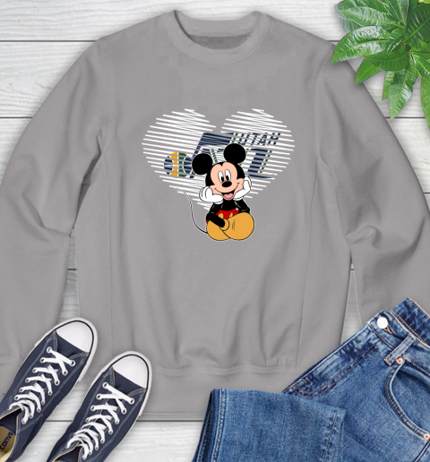 NBA Utah Jazz The Heart Mickey Mouse Disney Basketball Sweatshirt 5