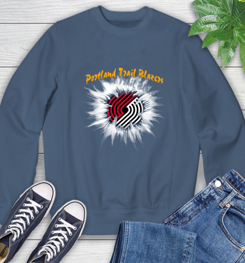 Portland Trail Blazers NBA Basketball Rip Sports Sweatshirt 8