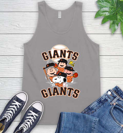 MLB San Francisco Giants Snoopy Charlie Brown Woodstock The Peanuts Movie Baseball T Shirt_000 Tank Top 3