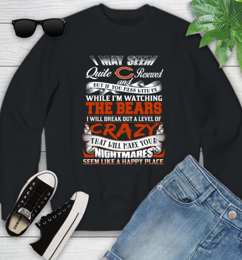 Chicago Bears NFL Football Don't Mess With Me While I'm Watching My Team Youth Sweatshirt