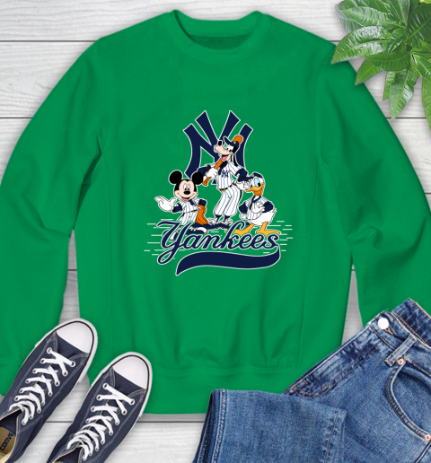 MLB New York Yankees Mickey Mouse Donald Duck Goofy Baseball T Shirt  Sweatshirt
