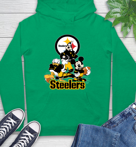 NFL Pittsburgh Steelers Mickey Mouse Donald Duck Goofy Football Shirt Hoodie 8