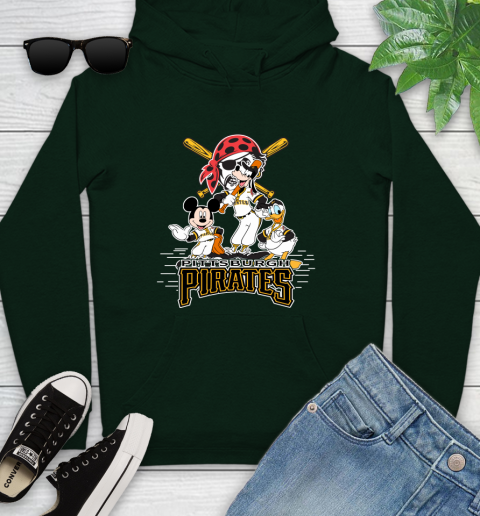 MLB Pittsburgh Pirates Mickey Mouse Donald Duck Goofy Baseball T Shirt Youth Hoodie 14