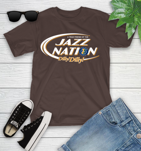 NBA A True Friend Of The Utah Jazz Dilly Dilly Basketball Sports Youth T-Shirt 7
