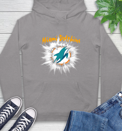 Miami Dolphins NFL Football Adoring Fan Rip Sports Hoodie 6