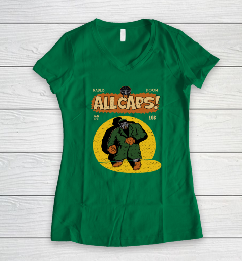 MF Doom Shirt  Madlib Doom Women's V-Neck T-Shirt 3