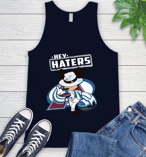 NHL Hey Haters Mickey Hockey Sports Colorado Avalanche Tank Top 2