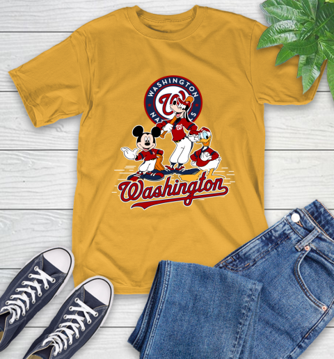 MLB Washington Nationals Mickey Mouse Donald Duck Goofy Baseball T Shirt T-Shirt 2