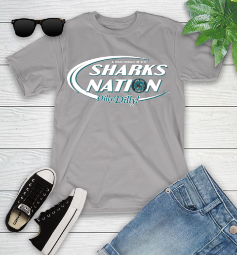 NHL A True Friend Of The San Jose Sharks Dilly Dilly Hockey Sports Youth T-Shirt 4