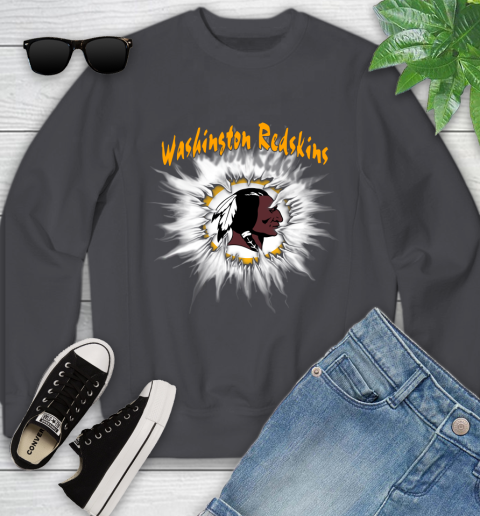Washington Redskins NFL Football Adoring Fan Rip Sports Youth Sweatshirt 5