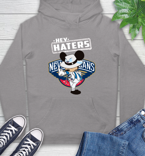 NBA Hey Haters Mickey Basketball Sports New Orleans Pelicans Hoodie 6