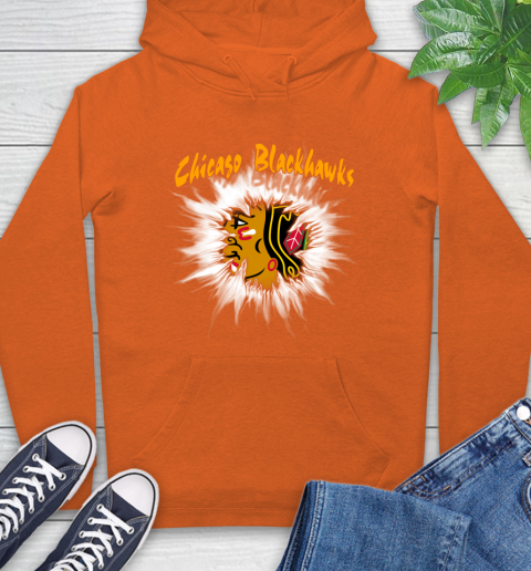 Chicago Blackhawks NHL Hockey Adoring Fan Rip Sports Hoodie 4