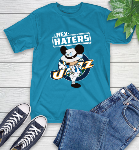 NBA Hey Haters Mickey Basketball Sports Utah Jazz T-Shirt 9