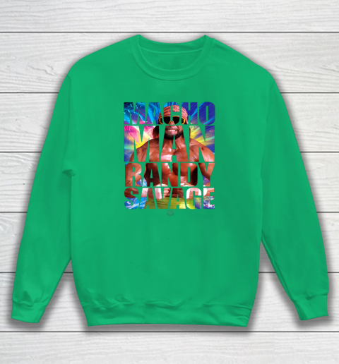 Randy Macho Man Savage WWE Disco Splash Sweatshirt 4