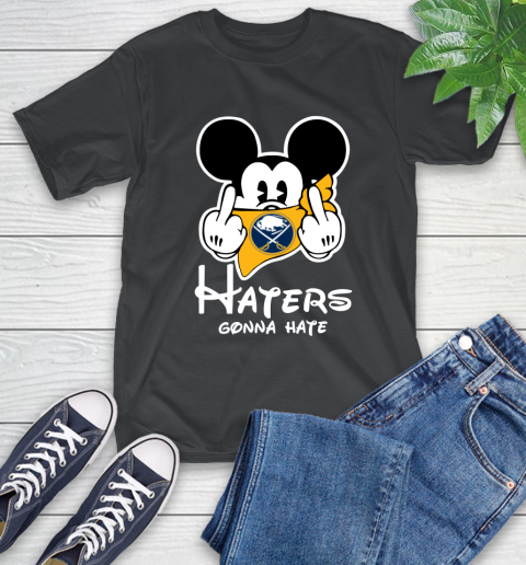 NHL Buffalo Sabres Haters Gonna Hate Mickey Mouse Disney Hockey T Shirt T-Shirt