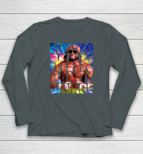 Randy Macho Man Savage WWE Disco Splash Long Sleeve T-Shirt 4