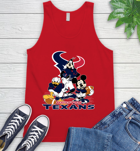 NFL Houston Texans Mickey Mouse Donald Duck Goofy Football Shirt Tank Top 5