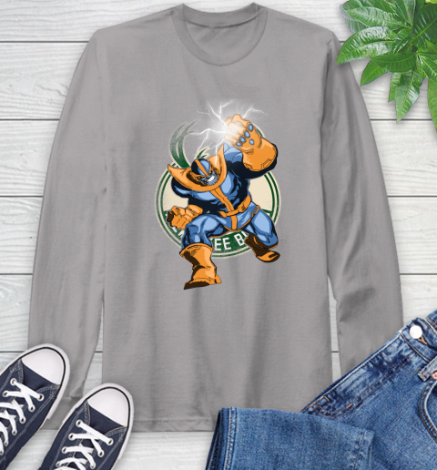 Milwaukee Bucks NBA Basketball Thanos Avengers Infinity War Marvel Long Sleeve T-Shirt 6
