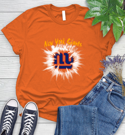 New York Giants NFL Football Adoring Fan Rip Sports Women's T-Shirt 3