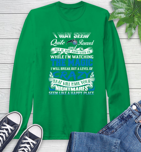 Orlando Magic NBA Basketball Don't Mess With Me While I'm Watching My Team Long Sleeve T-Shirt 8