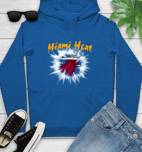 Miami Heat NBA Basketball Rip Sports Youth Hoodie 11