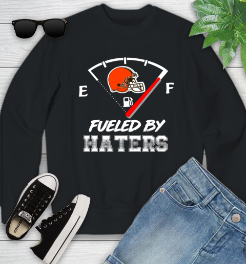 Cleveland Browns NFL Football Fueled By Haters Sports Youth Sweatshirt