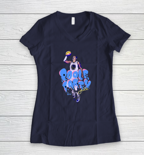 Poole Party Shirt Jordan Poole Women's V-Neck T-Shirt 7