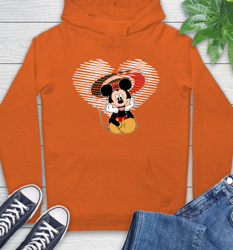 NHL Carolina Hurricanes The Heart Mickey Mouse Disney Hockey Hoodie 4
