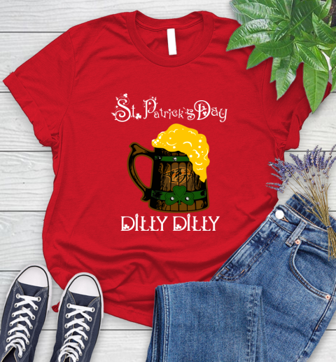 NHL Nashville Predators St Patrick's Day Dilly Dilly Beer Hockey Sports Women's T-Shirt 13