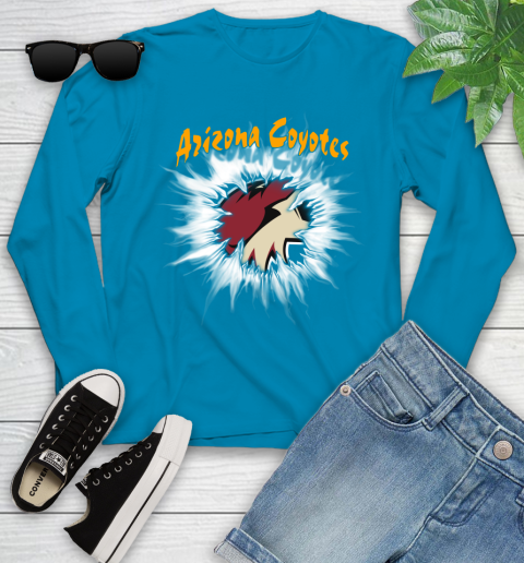 Arizona Coyotes NHL Hockey Adoring Fan Rip Sports Youth Long Sleeve 8