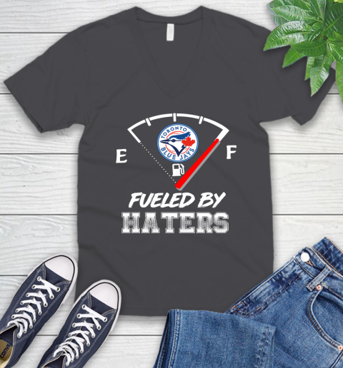 Toronto Blue Jays MLB Baseball Fueled By Haters Sports V-Neck T-Shirt 4