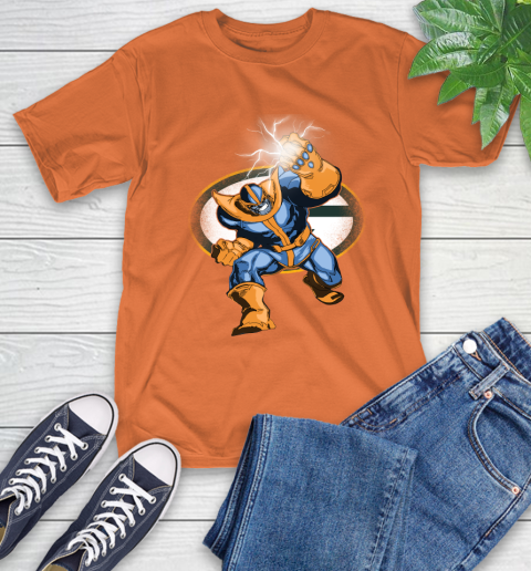 Green Bay Packers NFL Football Thanos Avengers Infinity War Marvel T-Shirt 4