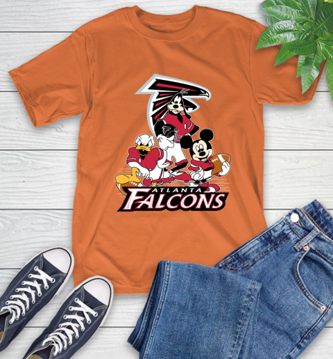 NFL Atlanta Falcons Mickey Mouse Donald Duck Goofy Football Shirt T-Shirt 4