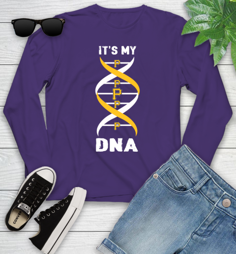 Pittsburgh Pirates MLB Baseball It's My DNA Sports Youth Long Sleeve 4