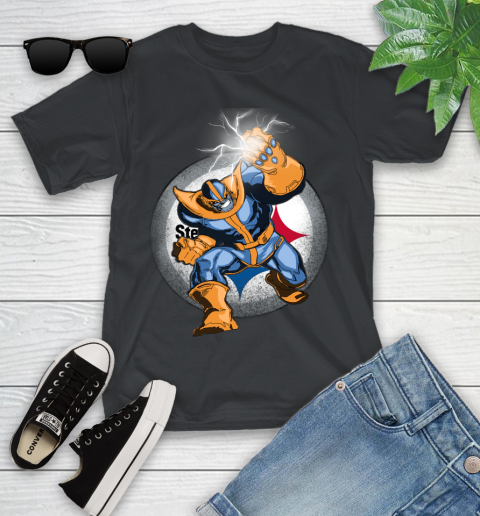 Pittsburgh Steelers NFL Football Thanos Avengers Infinity War Marvel Youth T-Shirt