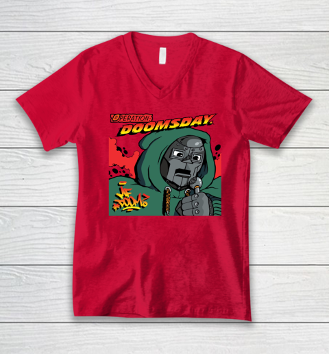 MF Doom Shirt  One Beer V-Neck T-Shirt 3