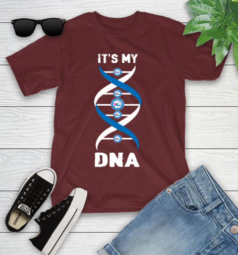 Philadelphia 76ers NBA Basketball It's My DNA Sports Youth T-Shirt 14