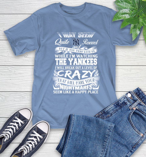 New York Yankees MLB Baseball Don't Mess With Me While I'm Watching My Team T-Shirt 12