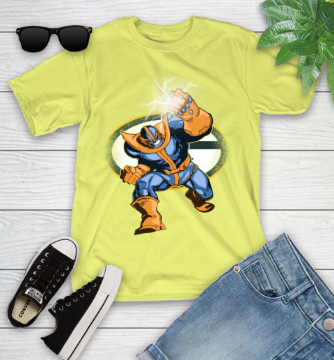 Green Bay Packers NFL Football Thanos Avengers Infinity War Marvel Youth T-Shirt 10