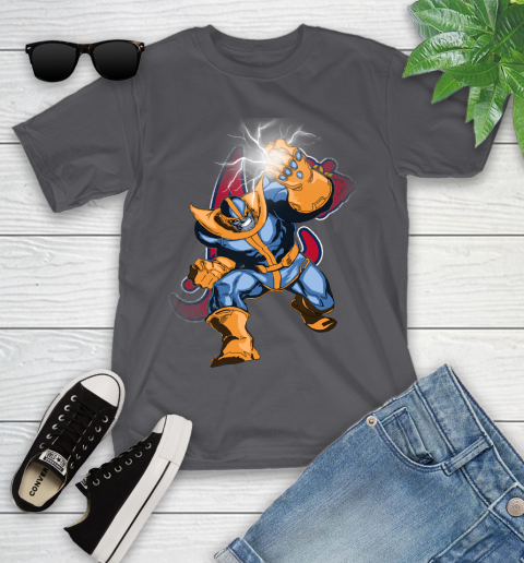 Atlanta Braves MLB Baseball Thanos Avengers Infinity War Marvel Youth T-Shirt 6